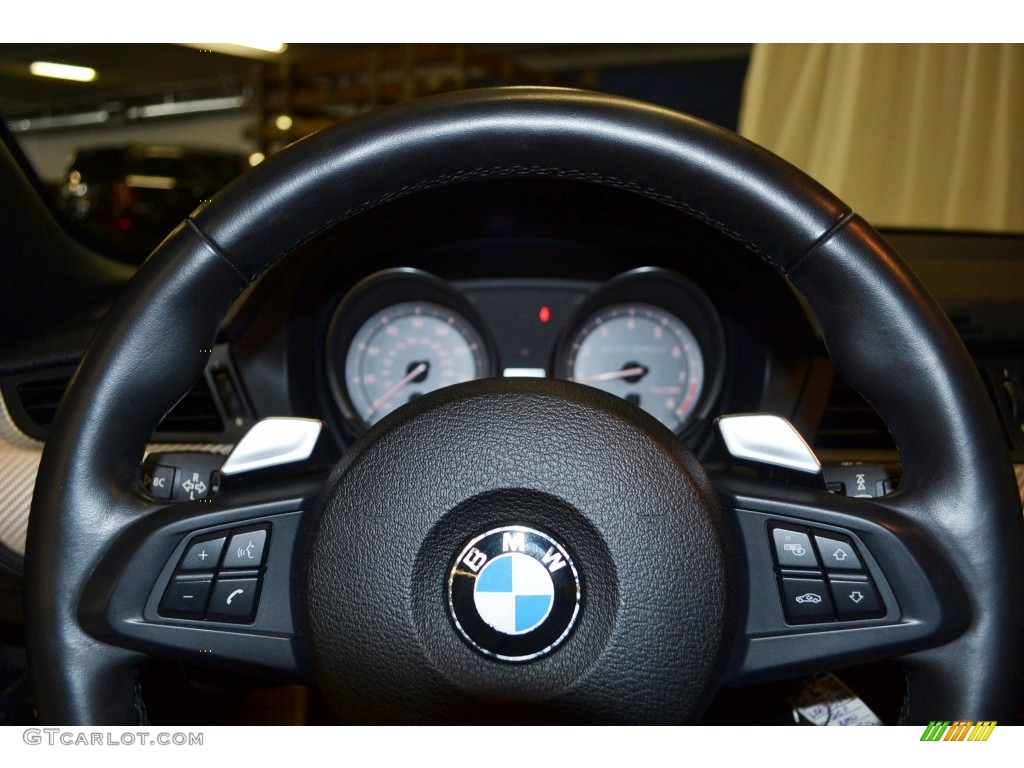 2011 BMW Z4 sDrive35is Roadster Black Steering Wheel Photo #85851085