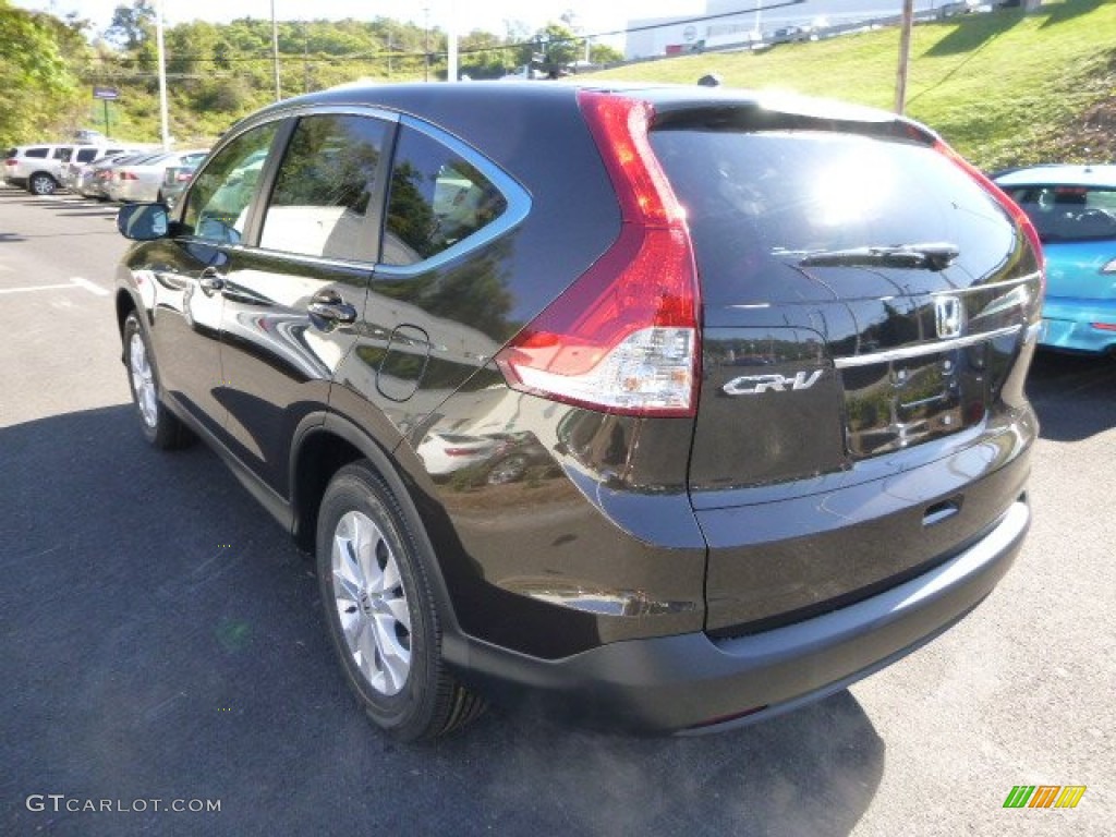 2014 CR-V EX AWD - Kona Coffee Metallic / Black photo #5