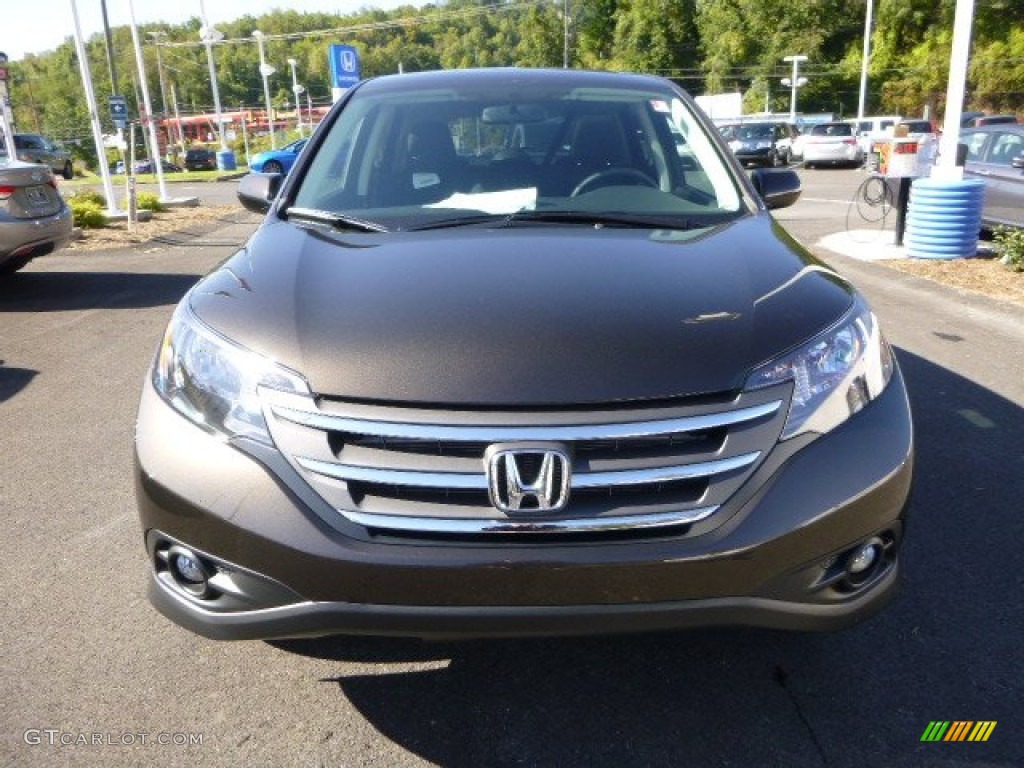 2014 CR-V EX AWD - Kona Coffee Metallic / Black photo #8