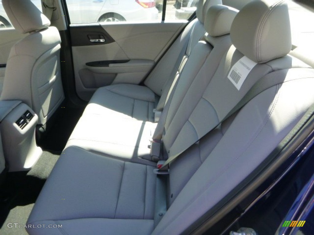 2014 Accord EX-L Sedan - Obsidian Blue Pearl / Gray photo #11