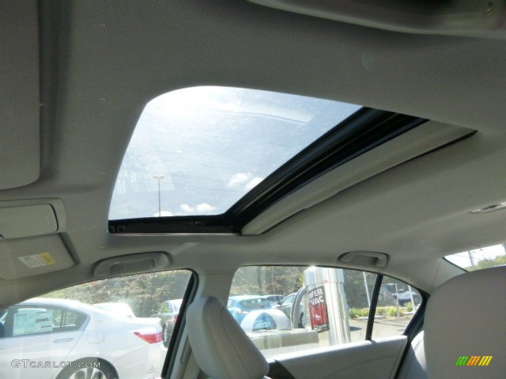 2014 Accord EX-L Sedan - Obsidian Blue Pearl / Gray photo #16