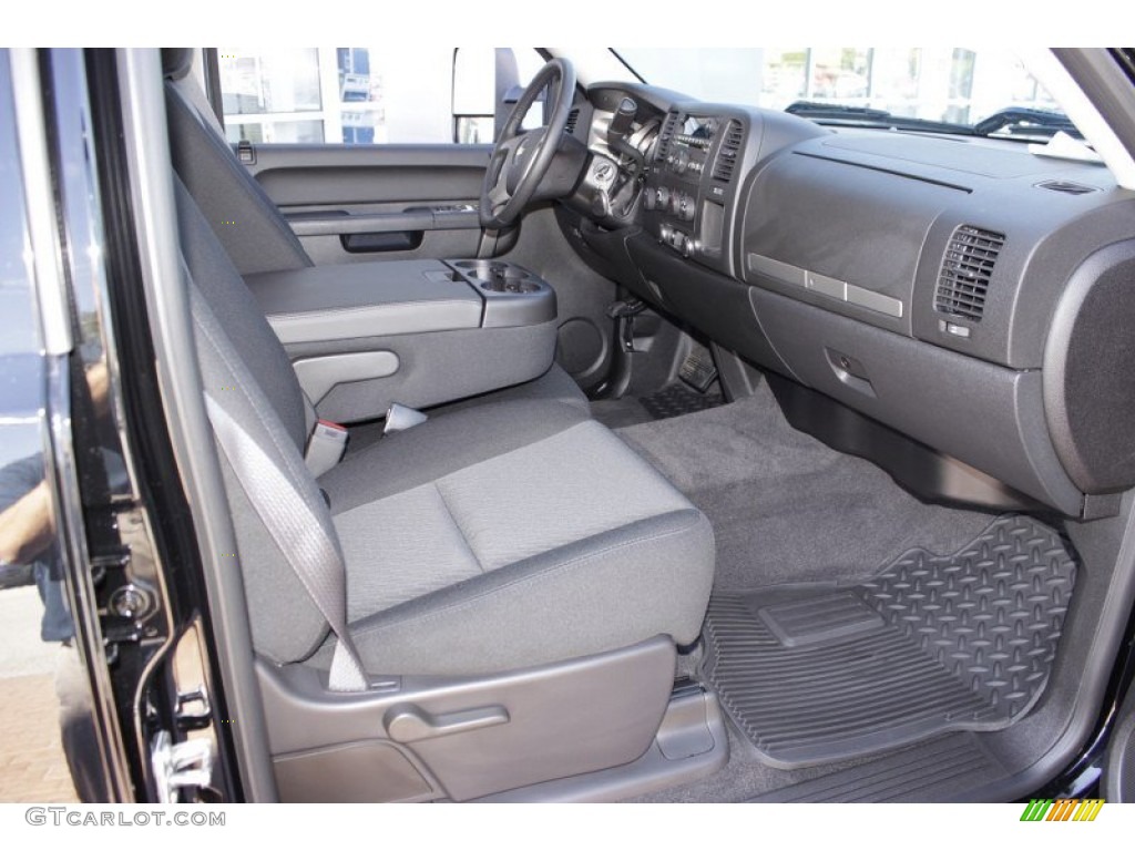 Ebony Interior 2014 Chevrolet Silverado 3500HD LT Crew Cab Dual Rear Wheel 4x4 Photo #85851379