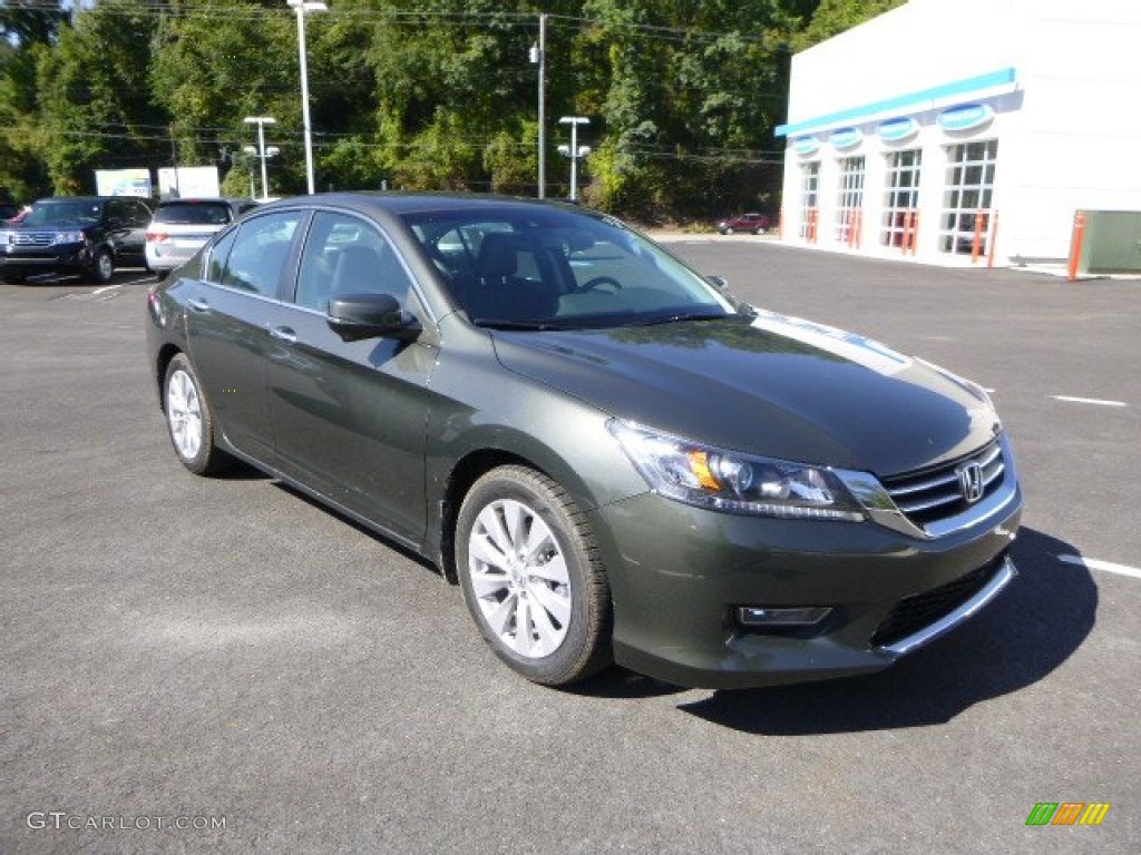 2013 Accord EX-L Sedan - Hematite Metallic / Black photo #1