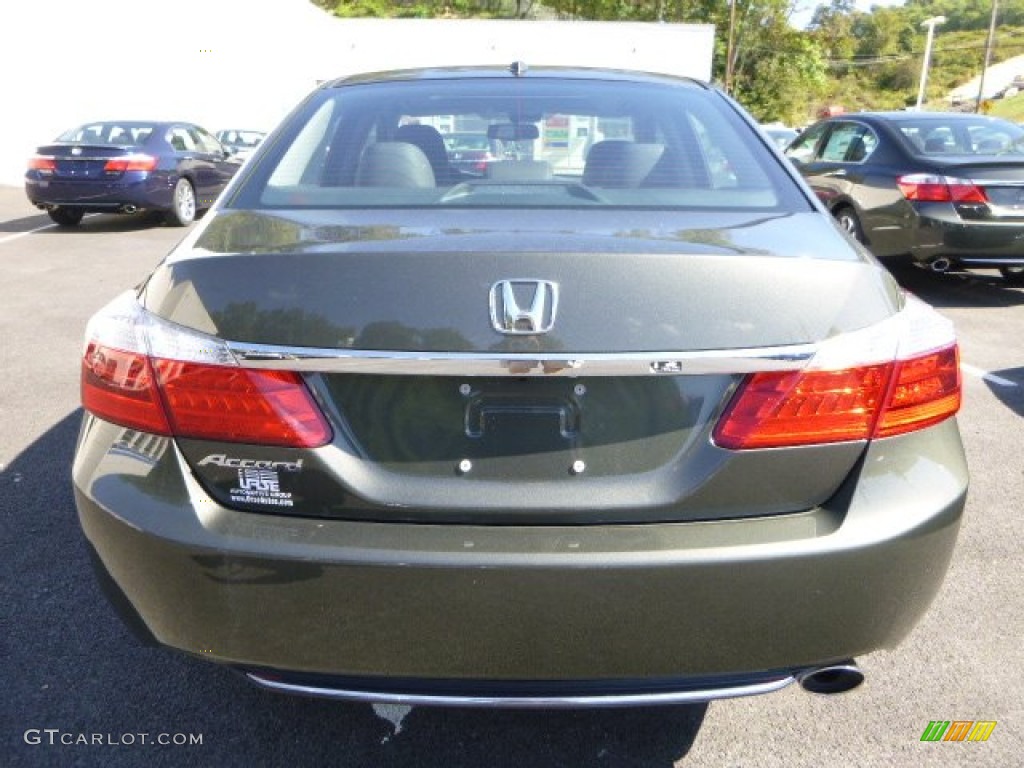 2013 Accord EX-L Sedan - Hematite Metallic / Black photo #4