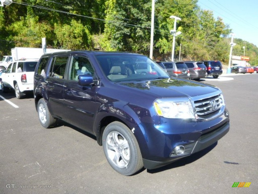 2013 Pilot EX-L 4WD - Obsidian Blue Pearl / Gray photo #1