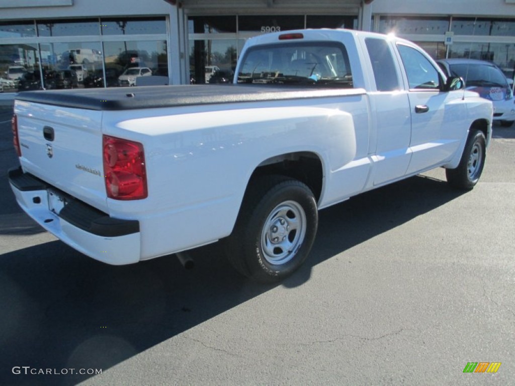 2010 Dakota ST Extended Cab - Stone White / Dark Slate Gray/Medium Slate Gray photo #6