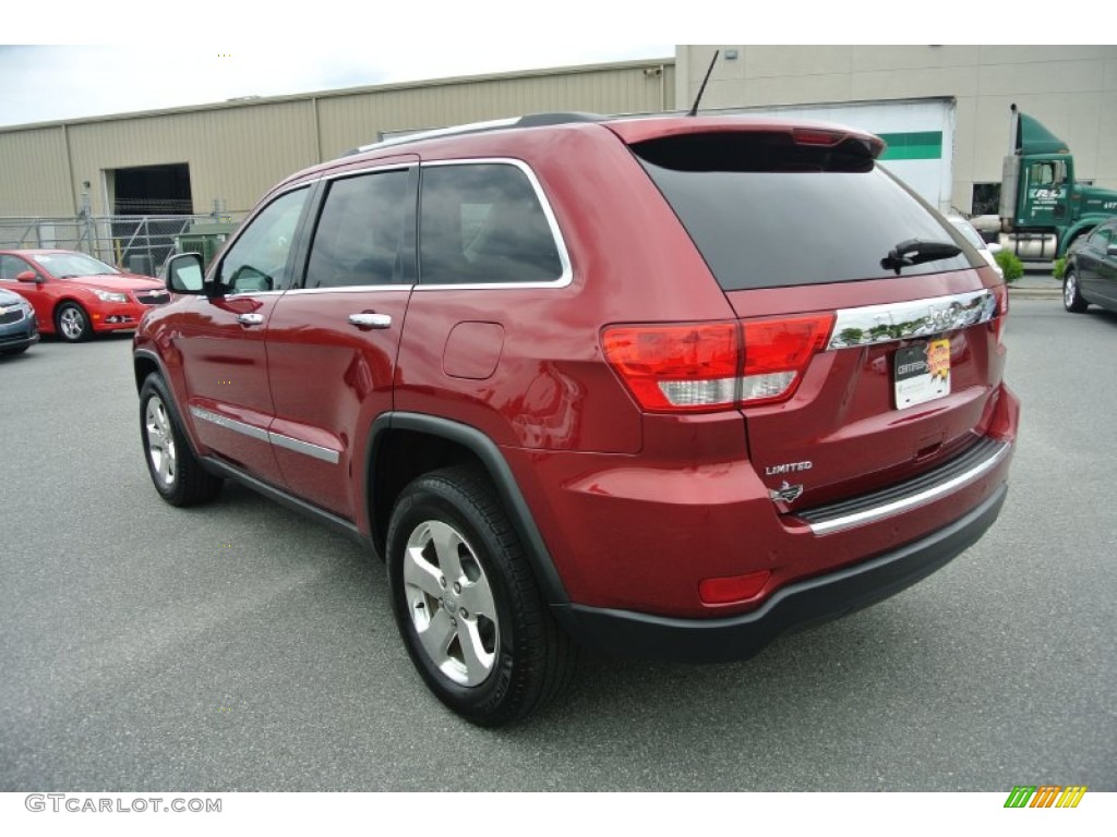 2013 Grand Cherokee Limited - Deep Cherry Red Crystal Pearl / Black photo #4