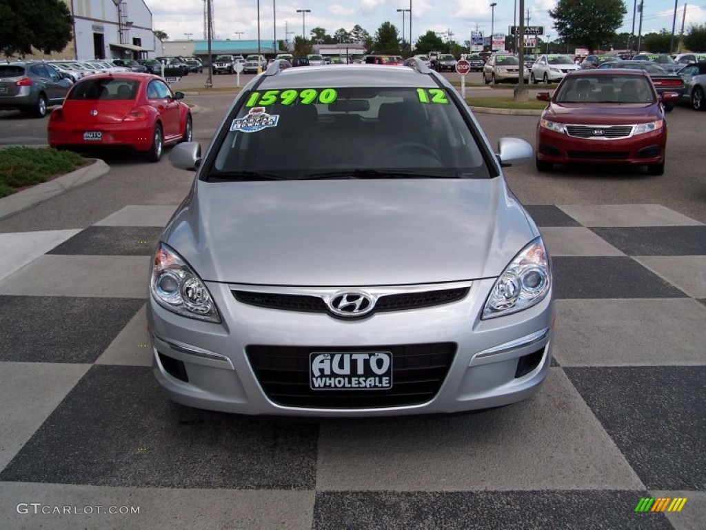 2012 Elantra SE Touring - Shimmering Silver / Black photo #2