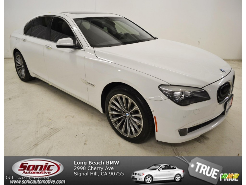 2011 7 Series 740i Sedan - Alpine White / Black photo #1