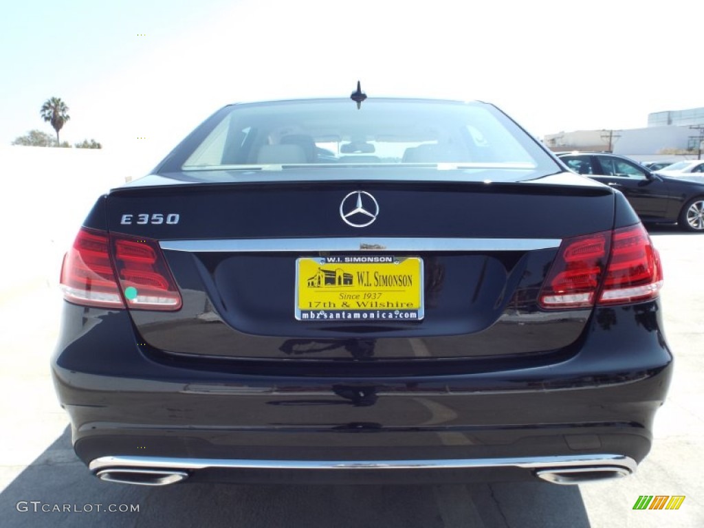 2014 E 350 Sport Sedan - Black / Silk Beige/Espresso Brown photo #5