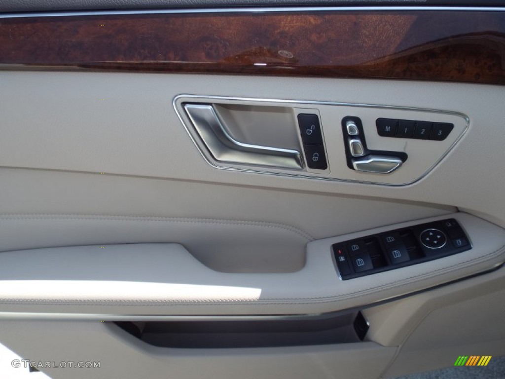 2014 E 350 Sport Sedan - Black / Silk Beige/Espresso Brown photo #6