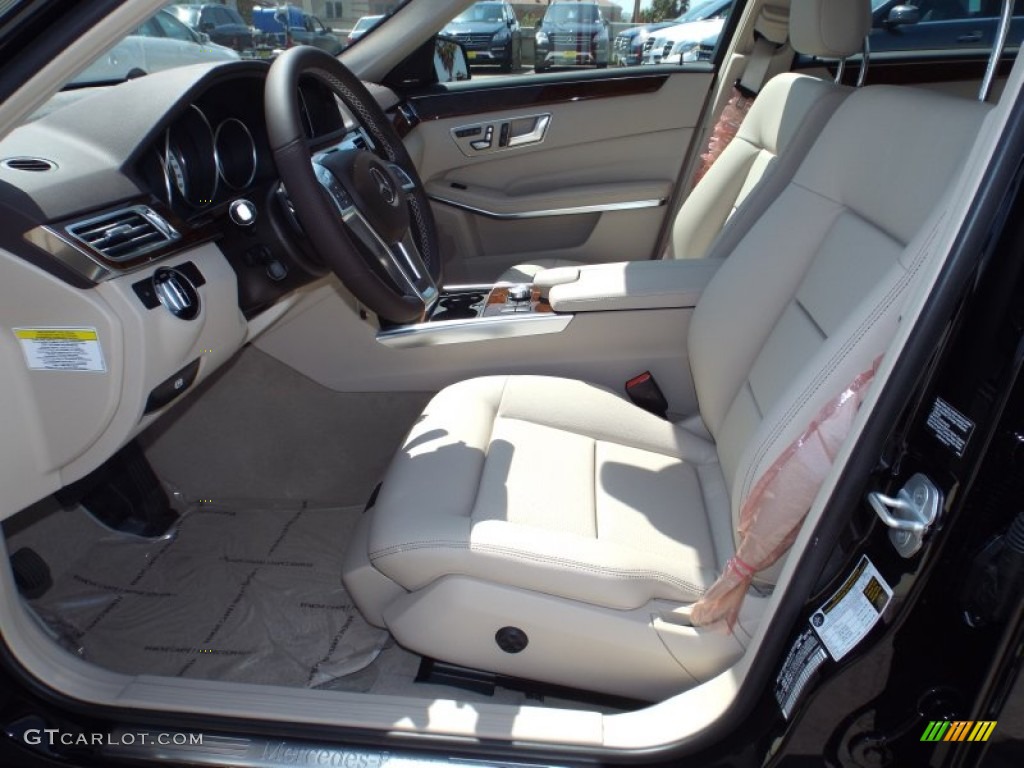 2014 E 350 Sport Sedan - Black / Silk Beige/Espresso Brown photo #7
