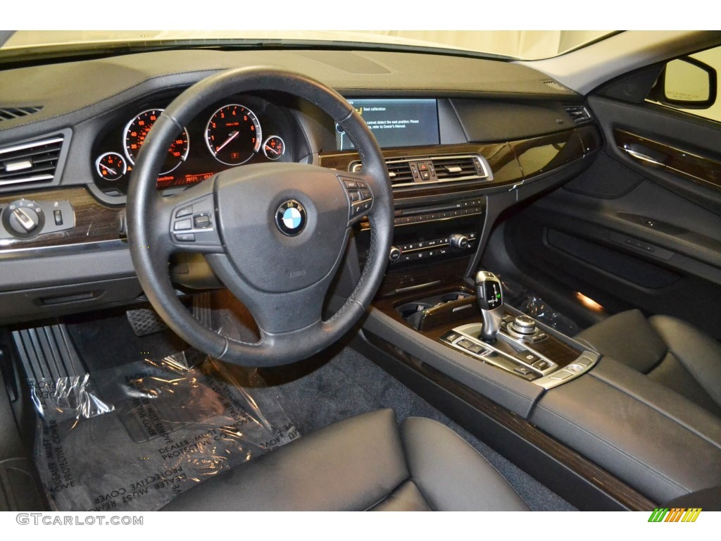 Black Interior 2011 BMW 7 Series 740i Sedan Photo #85855051