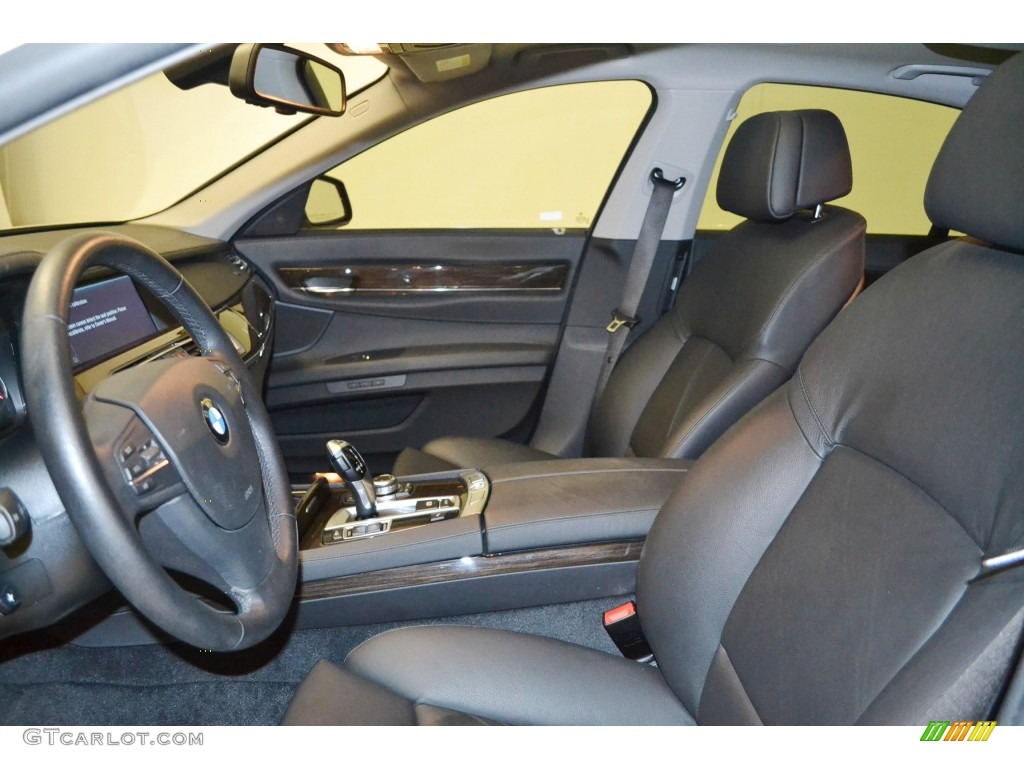 Black Interior 2011 BMW 7 Series 740i Sedan Photo #85855102