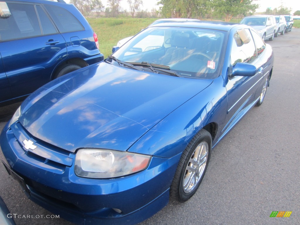 2003 Cavalier LS Sport Coupe - Arrival Blue Metallic / Graphite Gray photo #3