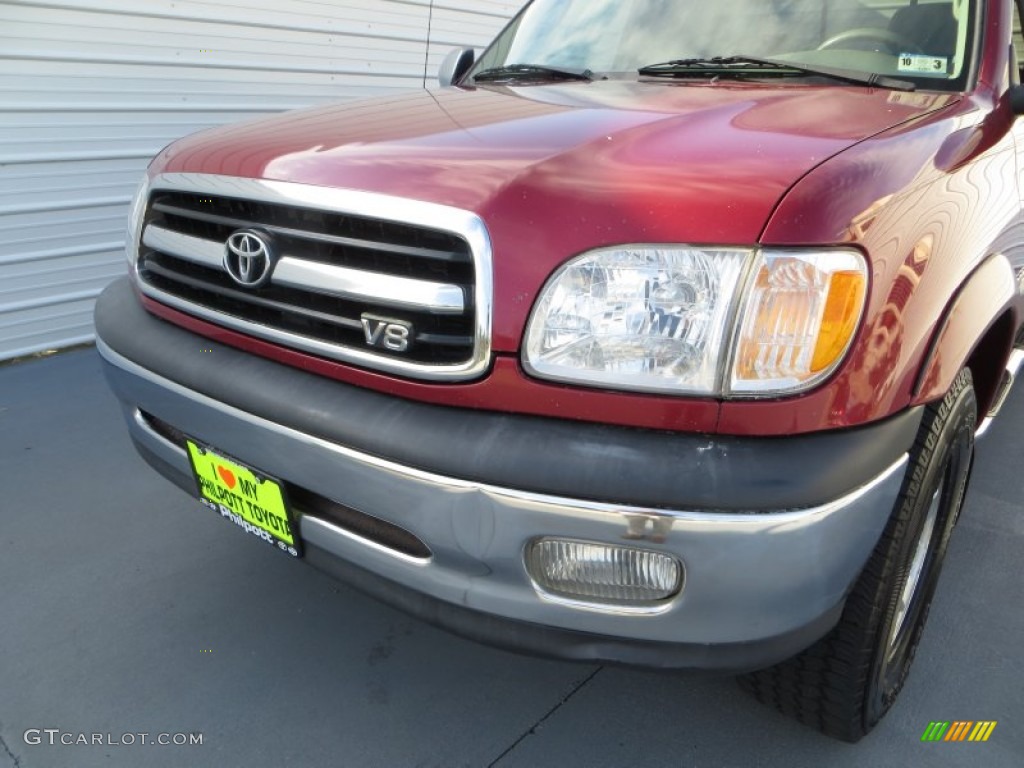 2000 Tundra SR5 Extended Cab - Sunfire Red Pearl / Gray photo #11