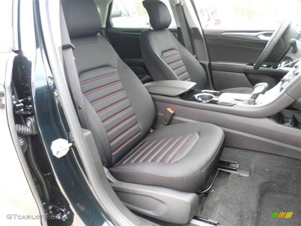 Charcoal Black Interior 2014 Ford Fusion SE Photo #85858561