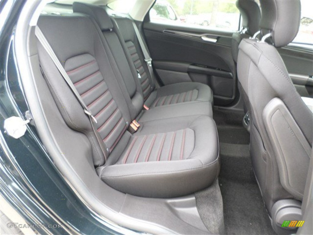 Charcoal Black Interior 2014 Ford Fusion SE Photo #85858583