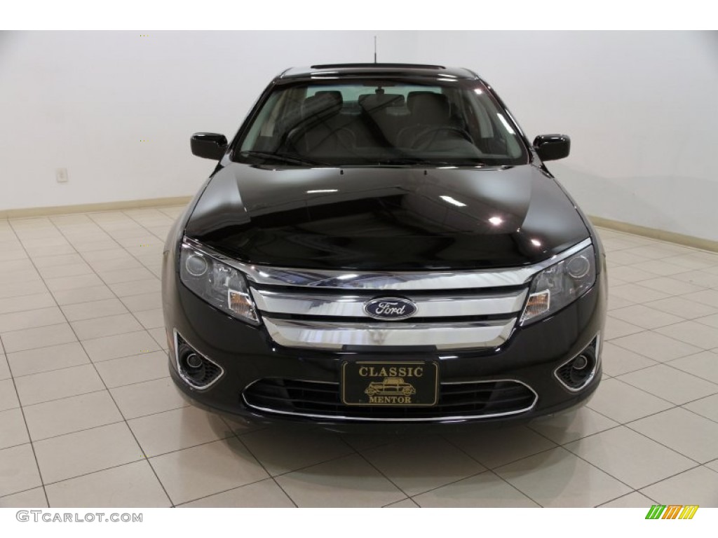 2012 Fusion SEL V6 - Black / Charcoal Black photo #2