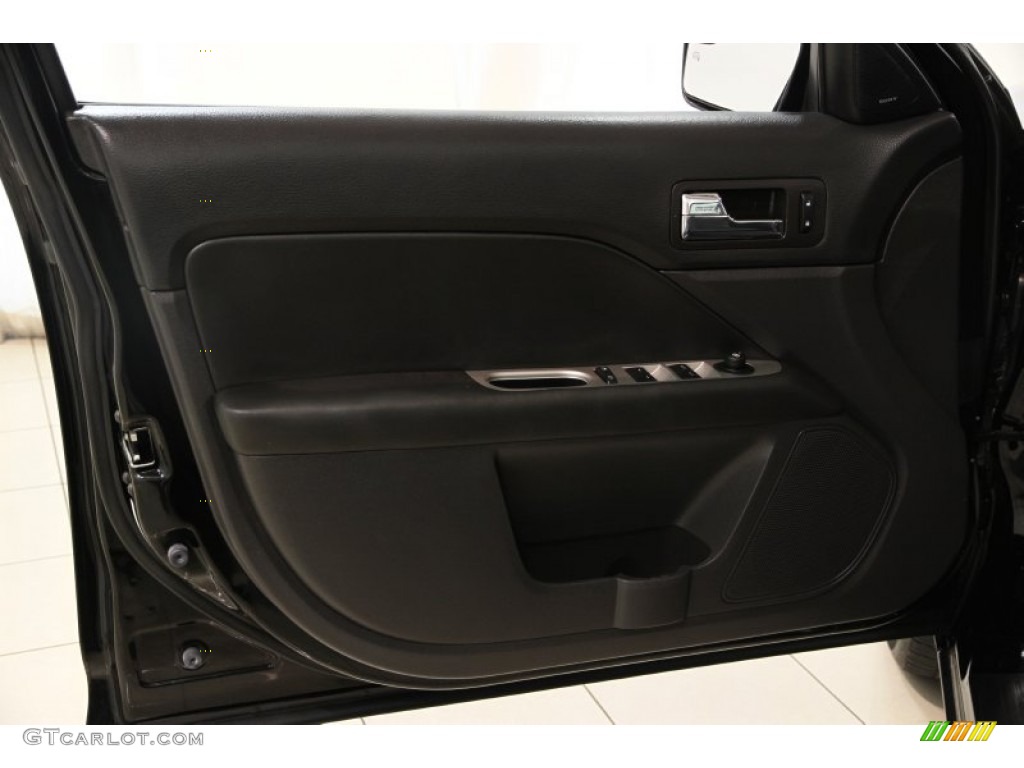 2012 Fusion SEL V6 - Black / Charcoal Black photo #5