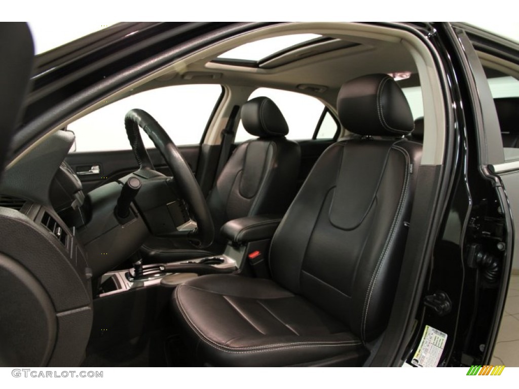 2012 Fusion SEL V6 - Black / Charcoal Black photo #6