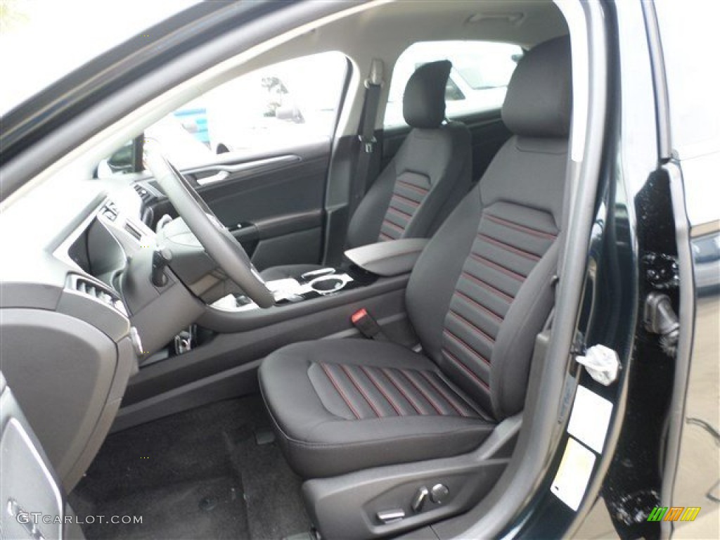 Charcoal Black Interior 2014 Ford Fusion SE Photo #85858850