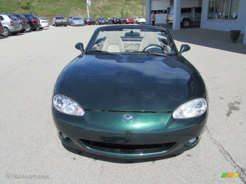 2003 MX-5 Miata LS Roadster - Emerald Mica / Parchment photo #7