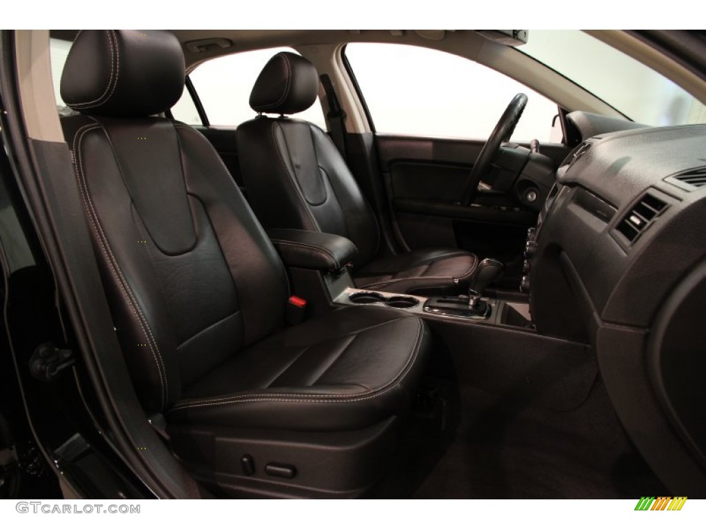 2012 Fusion SEL V6 - Black / Charcoal Black photo #16