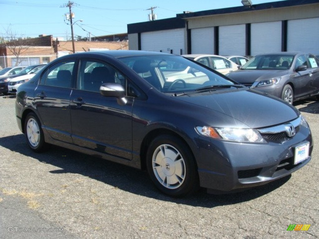 2010 Civic Hybrid Sedan - Magnetic Pearl / Blue photo #1