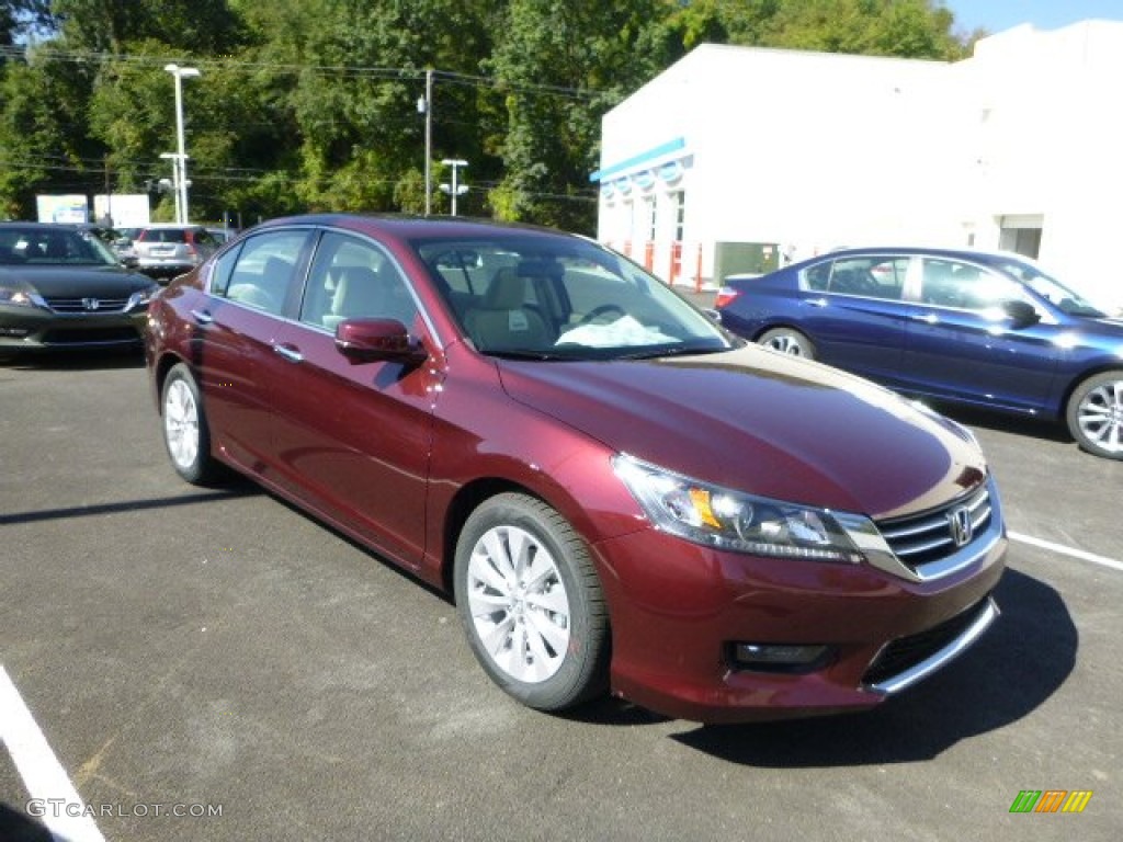 2014 Accord EX Sedan - Basque Red Pearl II / Ivory photo #1