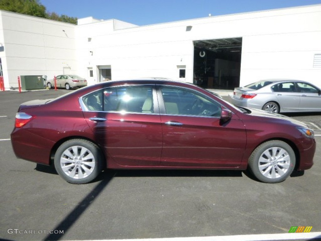 2014 Accord EX Sedan - Basque Red Pearl II / Ivory photo #2
