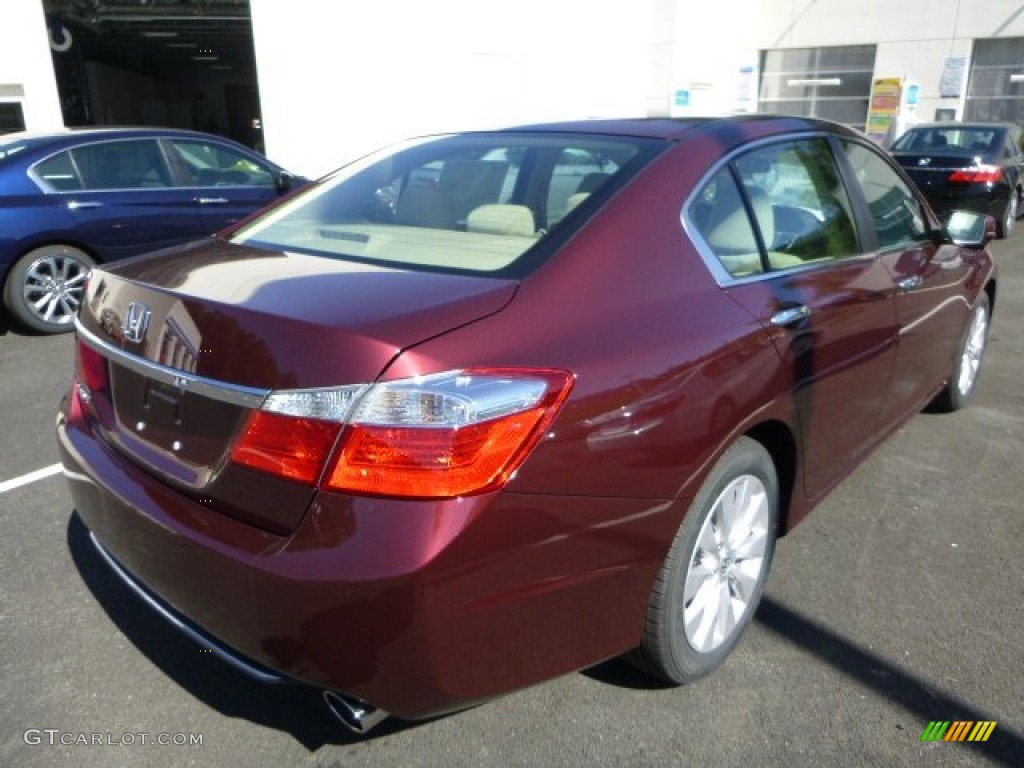 2014 Accord EX Sedan - Basque Red Pearl II / Ivory photo #3