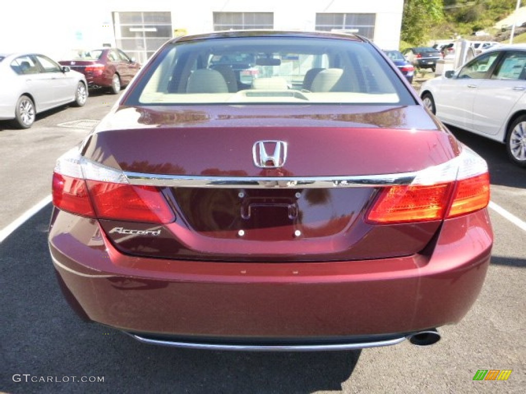 2014 Accord EX Sedan - Basque Red Pearl II / Ivory photo #4