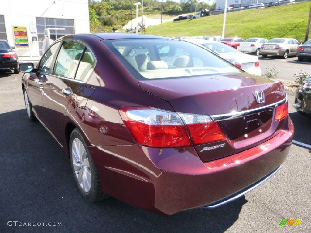 2014 Accord EX Sedan - Basque Red Pearl II / Ivory photo #5