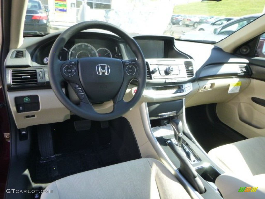 2014 Accord EX Sedan - Basque Red Pearl II / Ivory photo #12