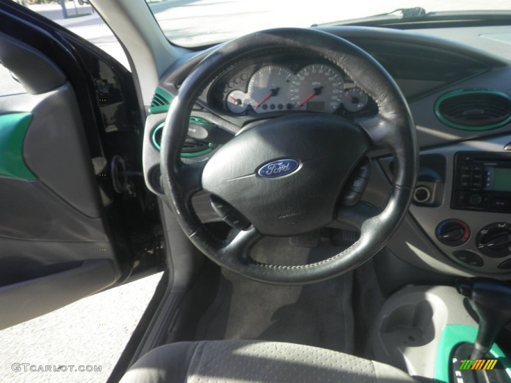 2003 Focus ZTS Sedan - Pitch Black / Medium Graphite photo #3