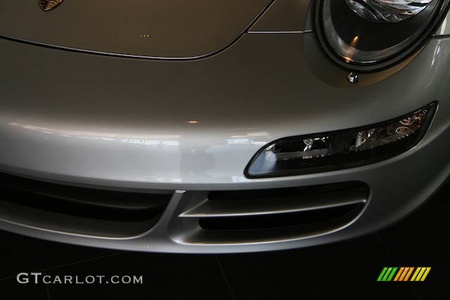 2008 911 Carrera S Coupe - Arctic Silver Metallic / Black photo #6