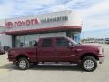 2005 Dark Toreador Red Metallic Ford F250 Super Duty XLT Crew Cab 4x4  photo #2