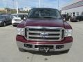 2005 Dark Toreador Red Metallic Ford F250 Super Duty XLT Crew Cab 4x4  photo #5