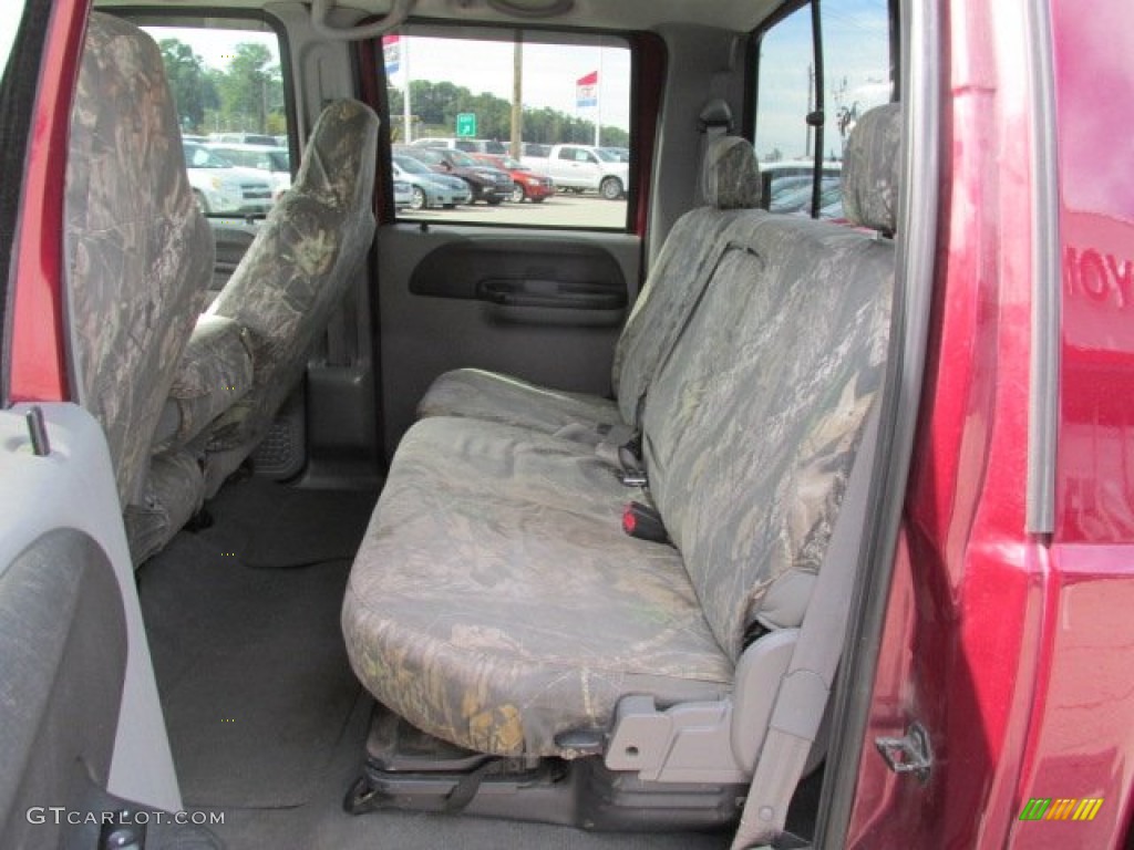 2005 F250 Super Duty XLT Crew Cab 4x4 - Dark Toreador Red Metallic / Medium Flint photo #13