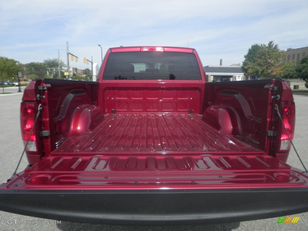 2014 1500 Express Quad Cab 4x4 - Deep Cherry Red Crystal Pearl / Black/Diesel Gray photo #8