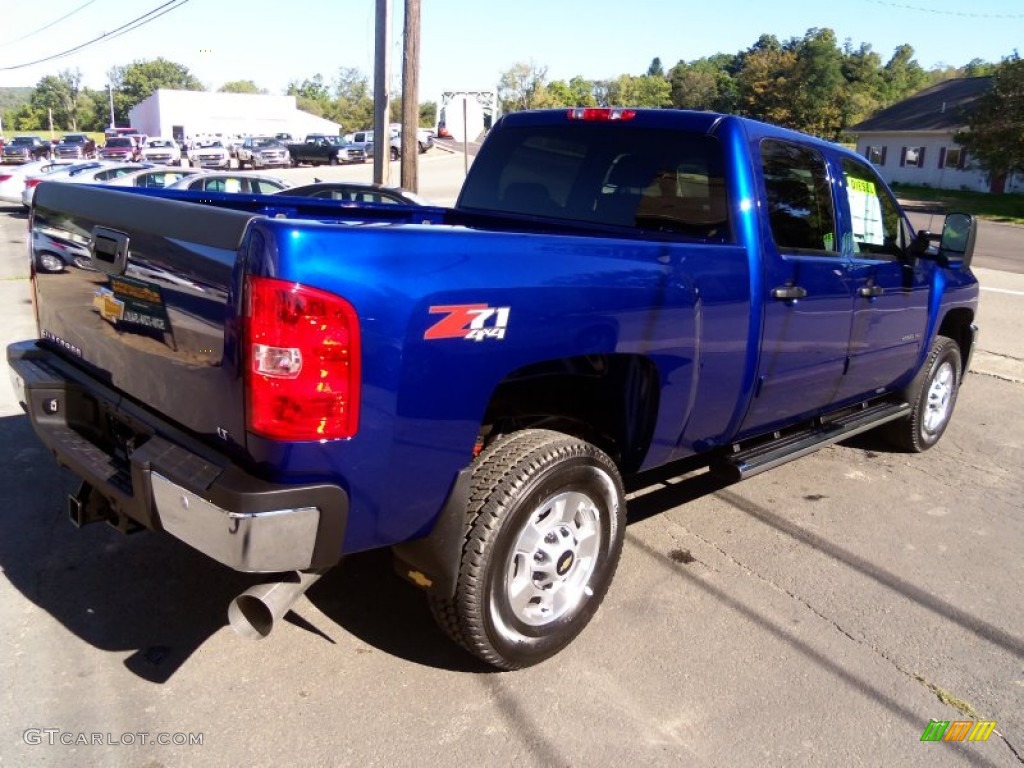 Blue Topaz Metallic 2014 Chevrolet Silverado 2500HD LT Crew Cab 4x4 Exterior Photo #85865236