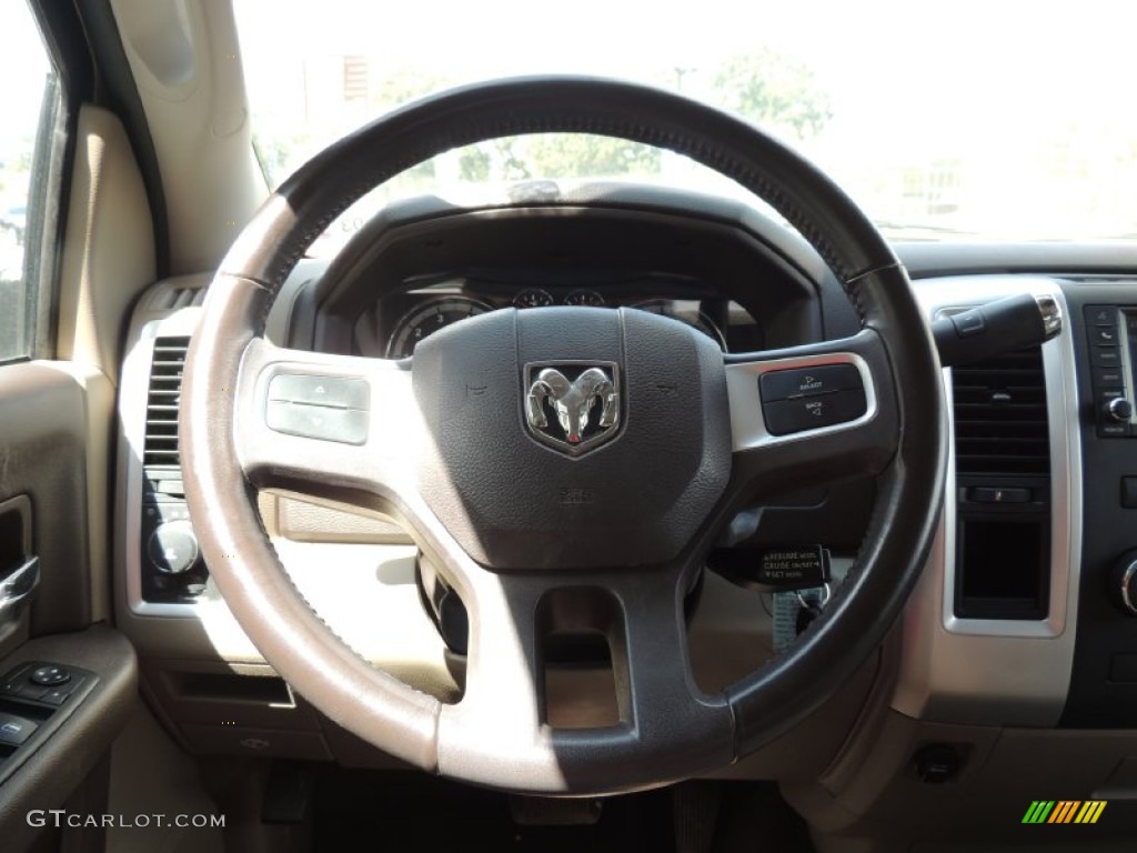 2011 Ram 1500 SLT Crew Cab - White Gold / Light Pebble Beige/Bark Brown photo #14