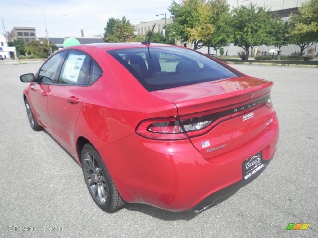 2013 Dart SXT - Redline 2-Coat Pearl / Black photo #3