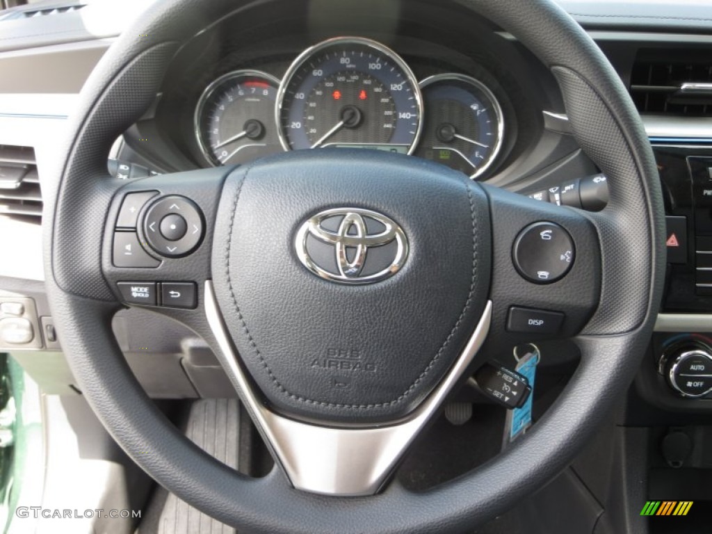 2014 Toyota Corolla LE Eco Ash Steering Wheel Photo #85866478