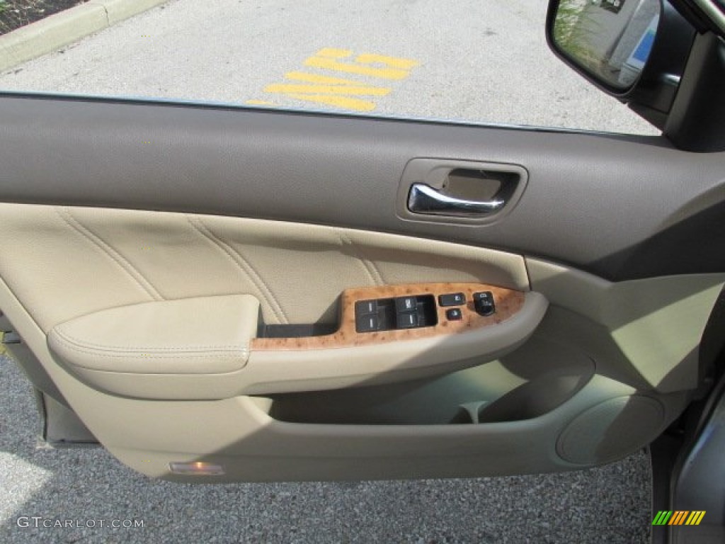 2003 Accord EX-L Sedan - Desert Mist Metallic / Ivory photo #14