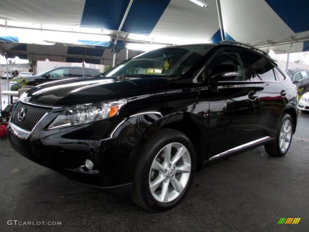 2010 RX 350 - Obsidian Black / Parchment/Brown Walnut photo #3