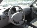 2002 Hyundai Accent Gray Interior Steering Wheel Photo