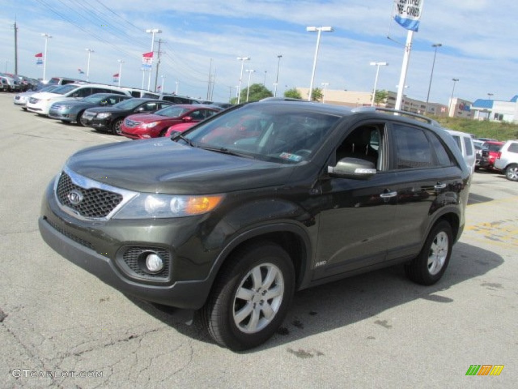 Tuscan Olive 2011 Kia Sorento LX AWD Exterior Photo #85868530