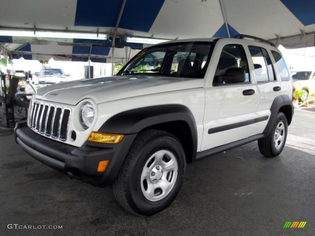 Stone White 2007 Jeep Liberty Sport Exterior Photo #85868575